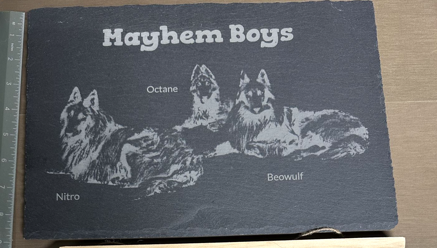 Custom Engraved Slate Cheeseboards 9x13 Inch