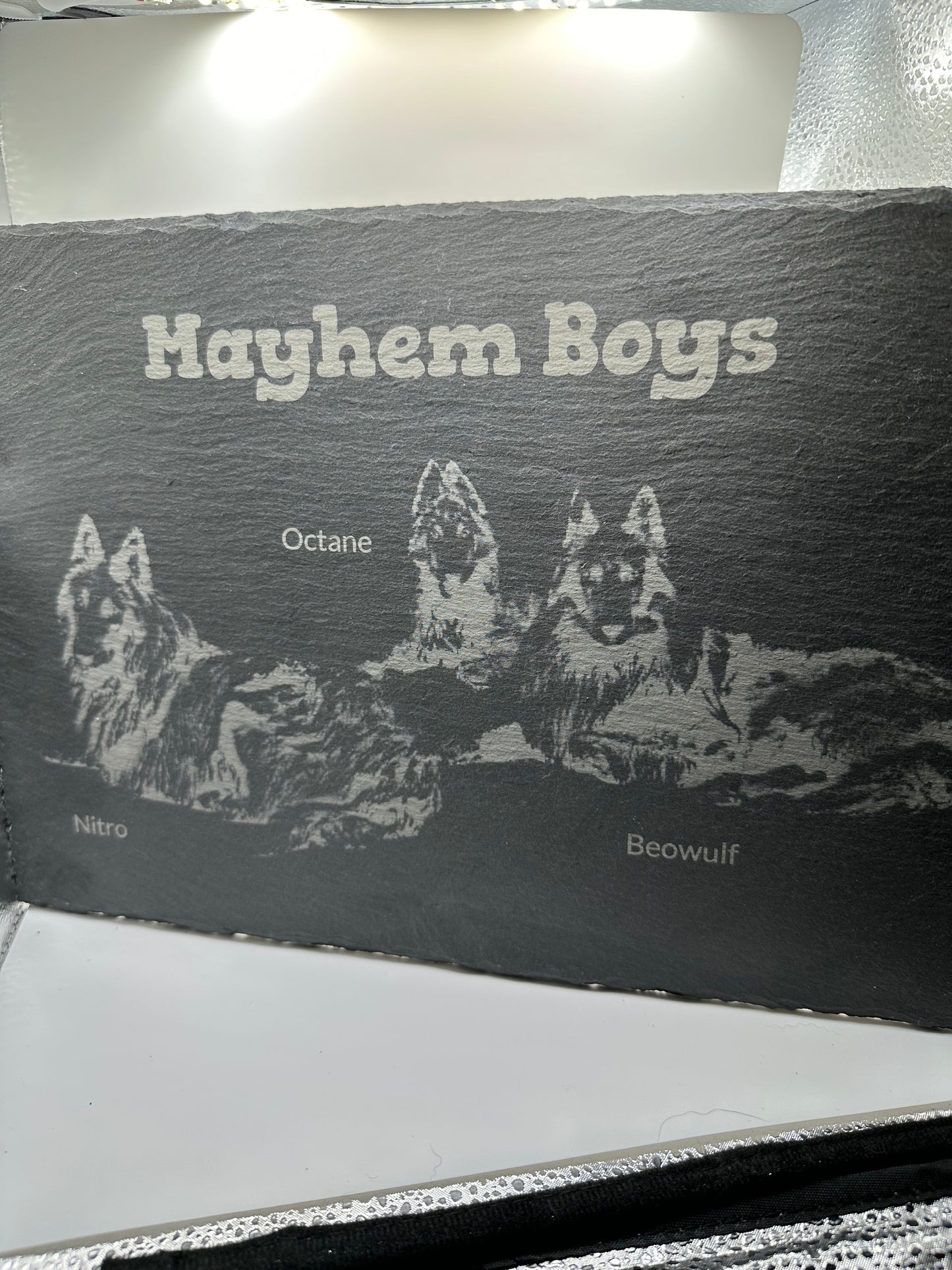 Custom Engraved Slate Cheeseboards 9x13 Inch