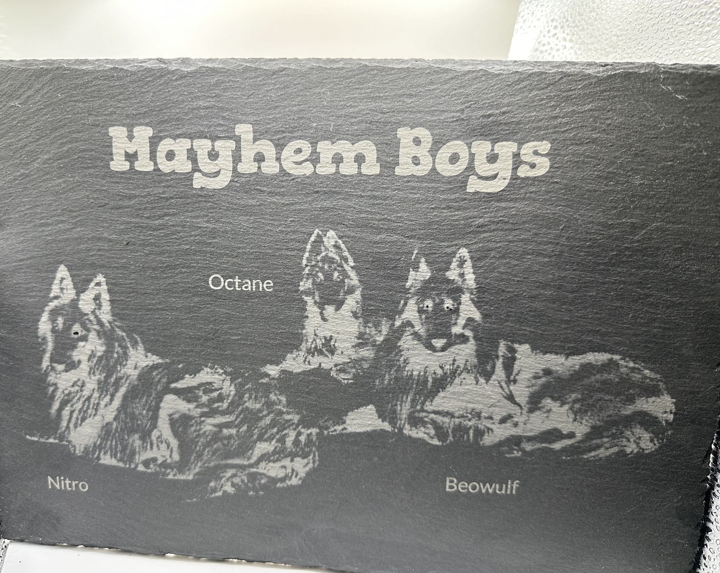 Custom Engraved Slate Cheeseboards 9x13 Inch
