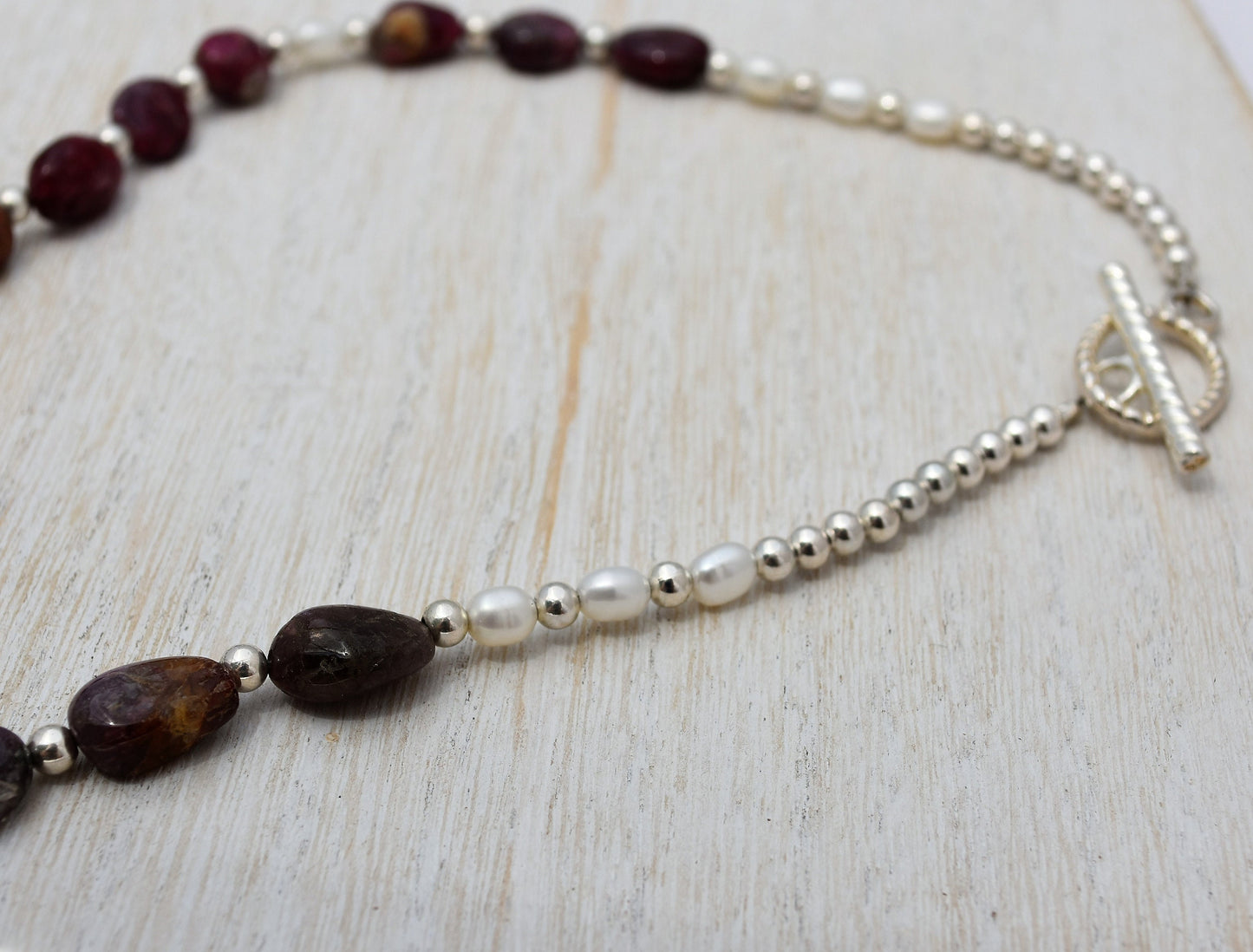 Tourmaline Necklace and Earring Set, Sterling Silver, Gift Set