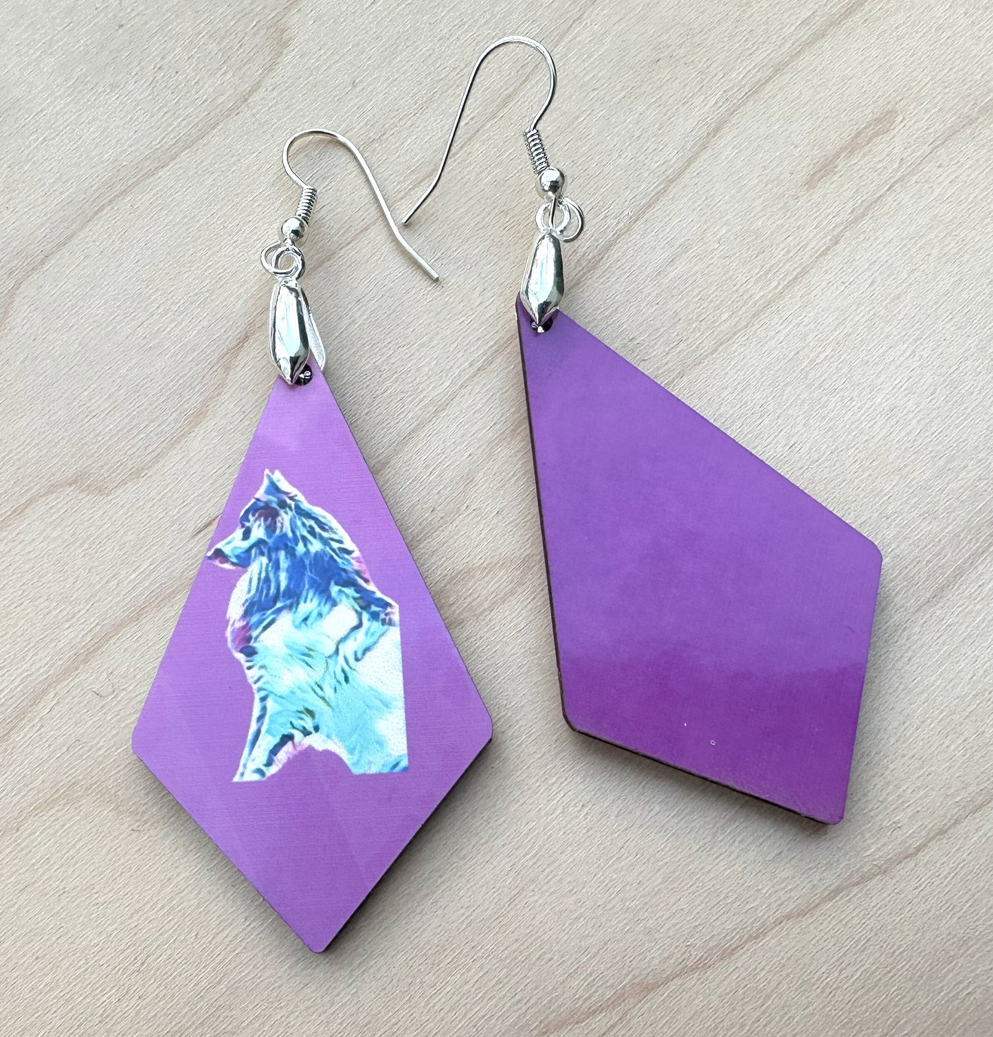 Belgian Sheepdog Earrings, Silver Plated Ear Wires