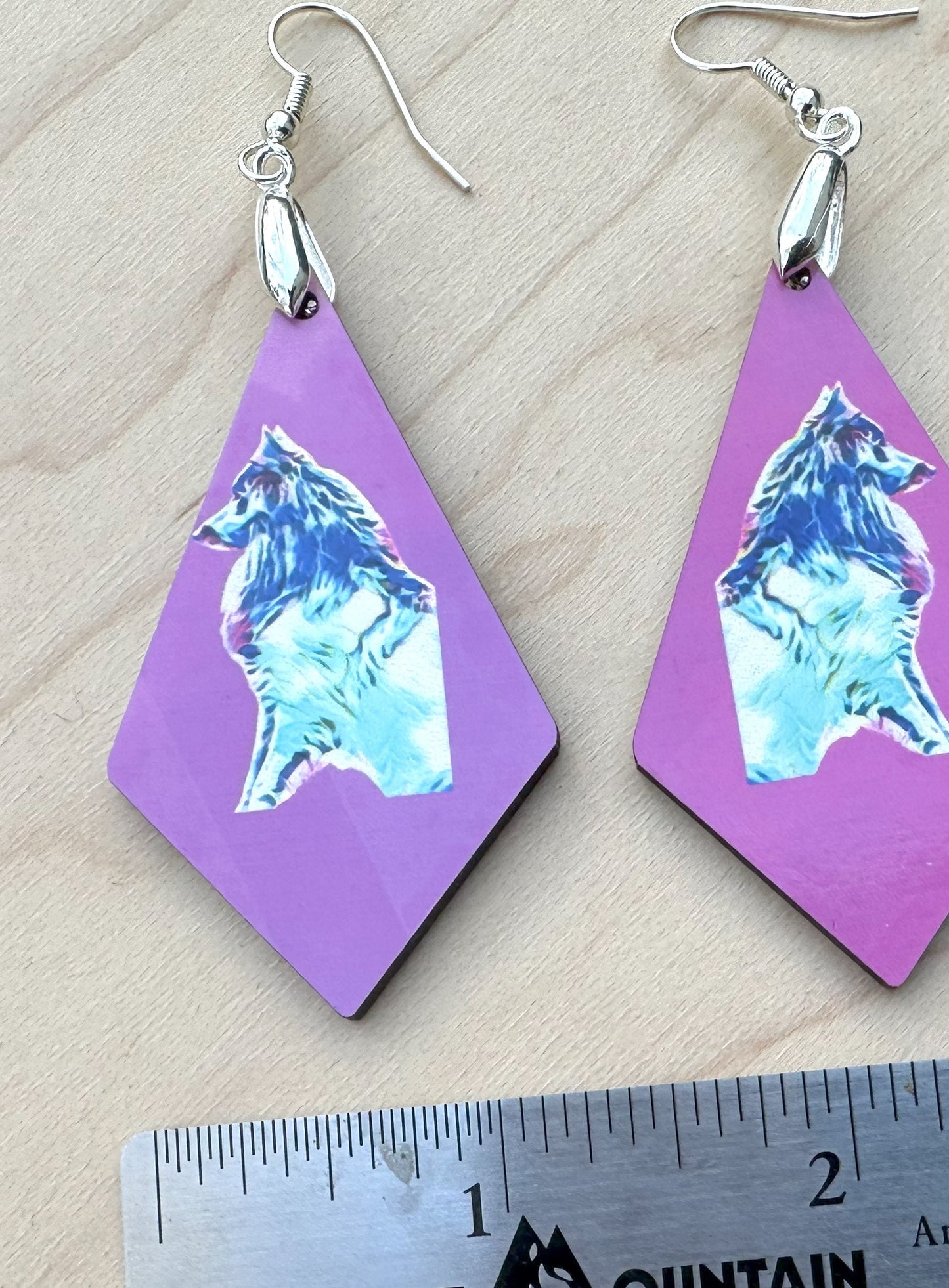 Belgian Sheepdog Earrings, Silver Plated Ear Wires