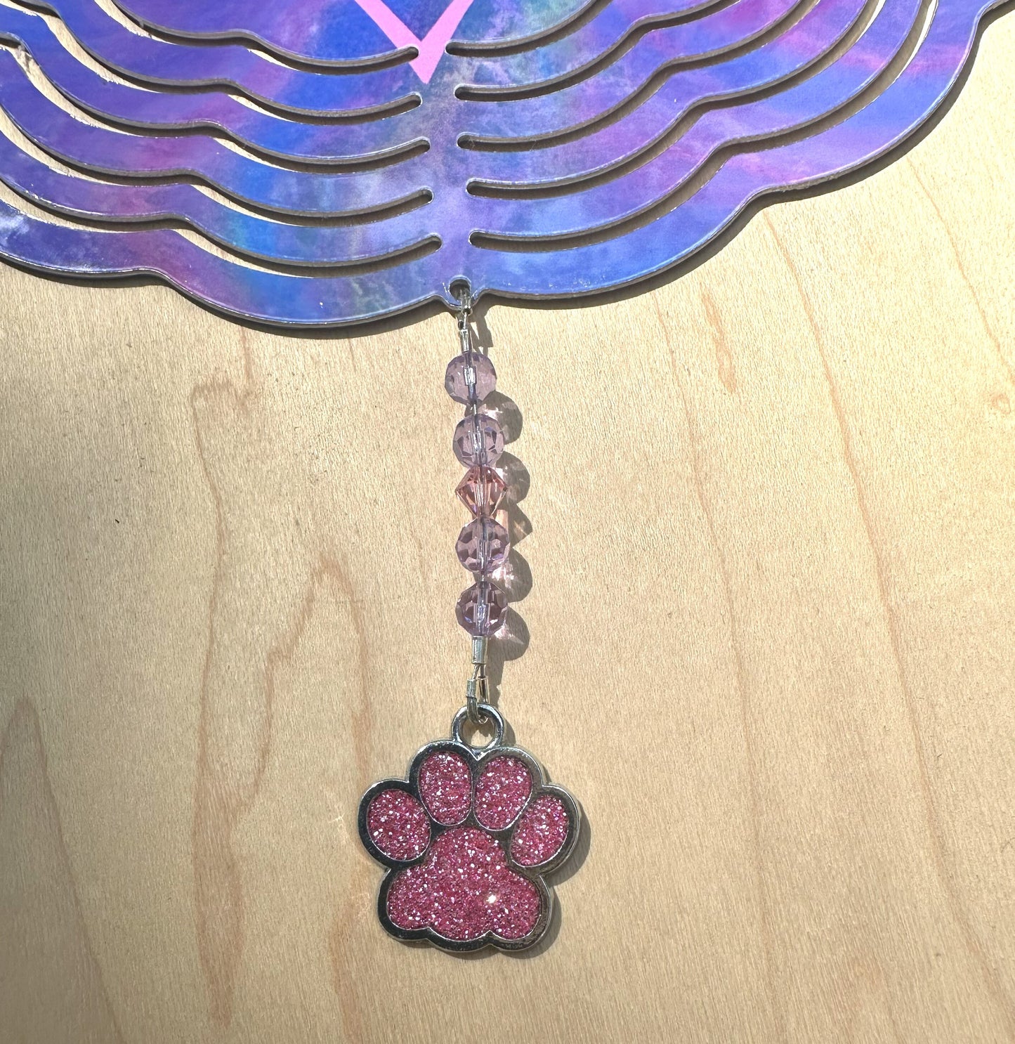 Personalized Dog Mom Aluminum Wind Spinner Gift, 8"