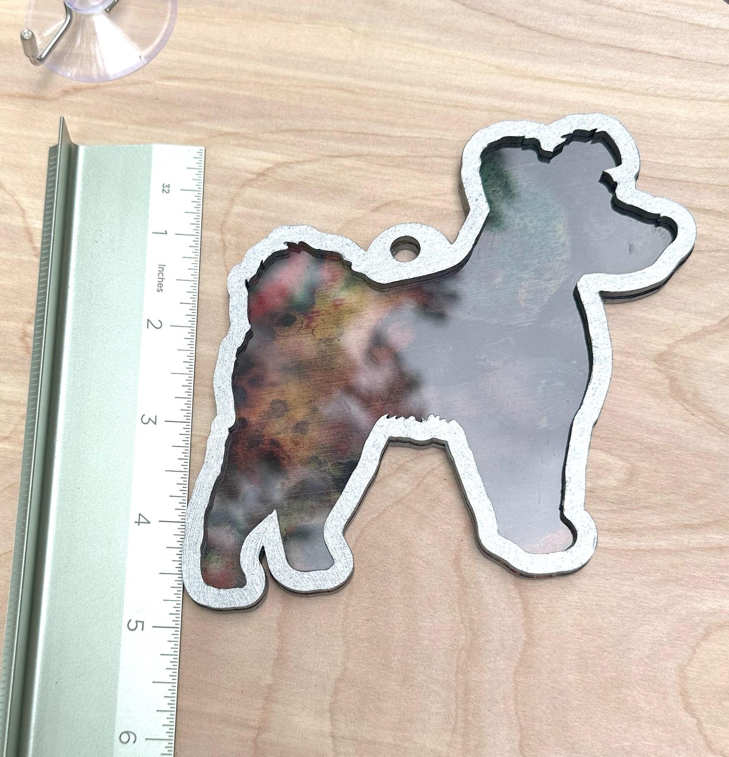 Pumi Suncatcher, Hand Painted Double Sided, Dog Lover Gift