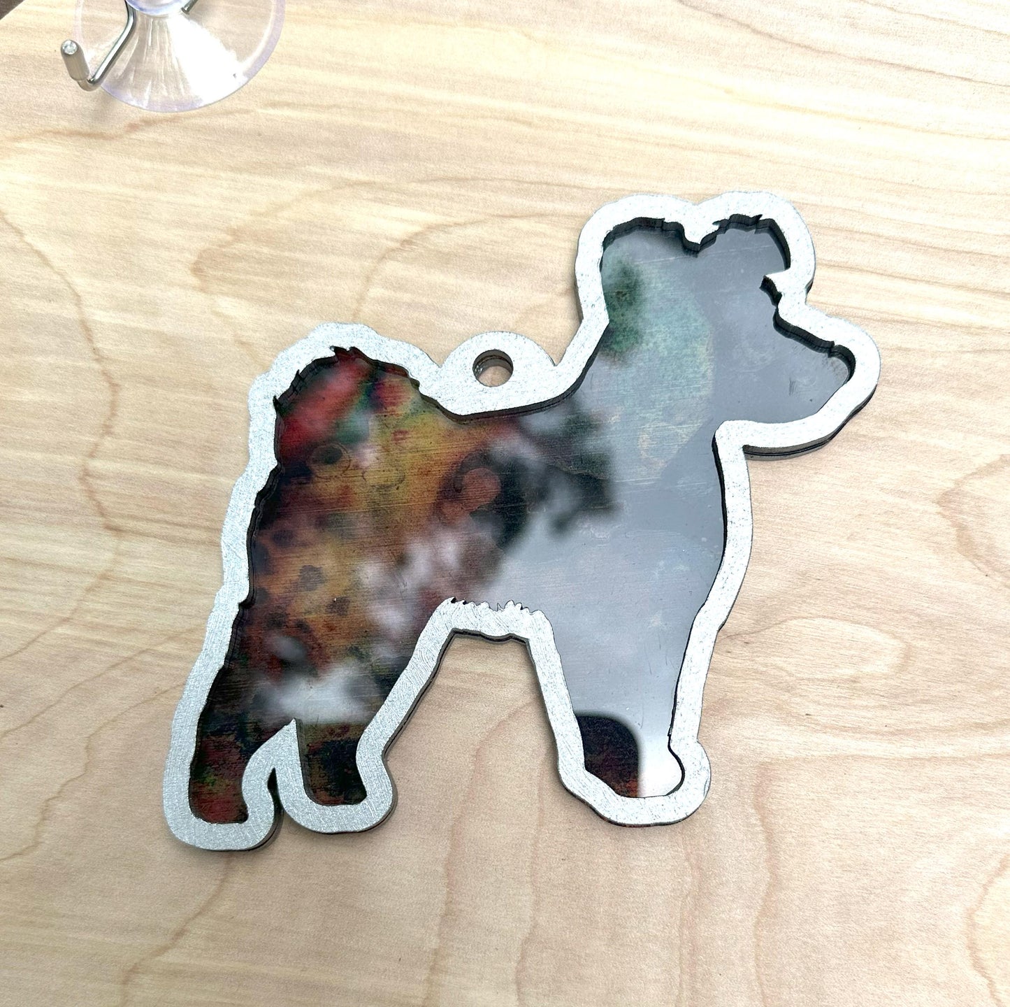 Pumi Suncatcher, Hand Painted Double Sided, Dog Lover Gift