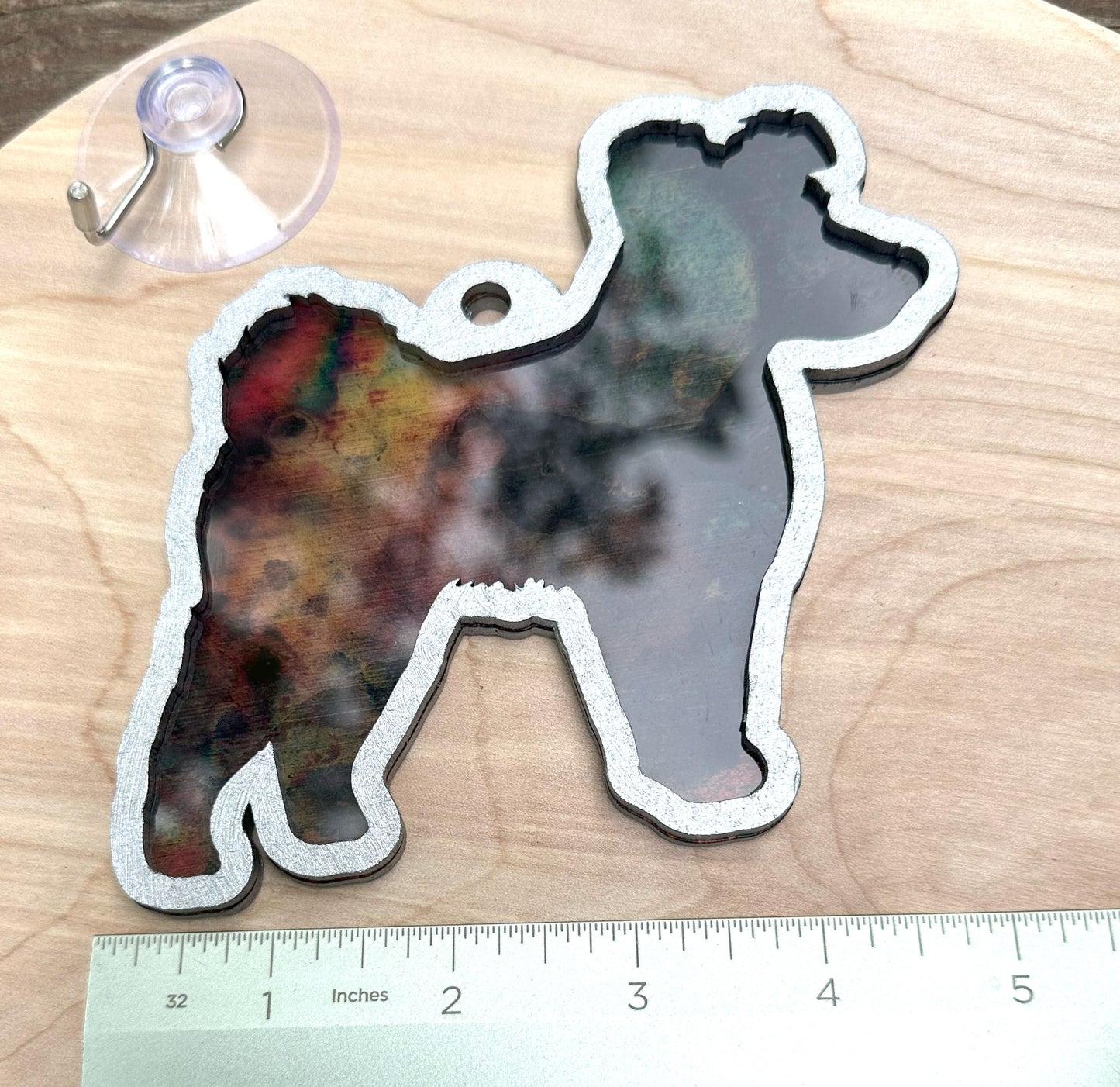 Pumi Suncatcher, Hand Painted Double Sided, Dog Lover Gift
