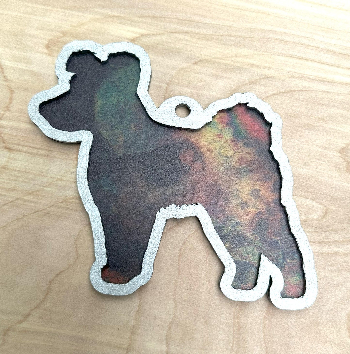 Pumi Suncatcher, Hand Painted Double Sided, Dog Lover Gift