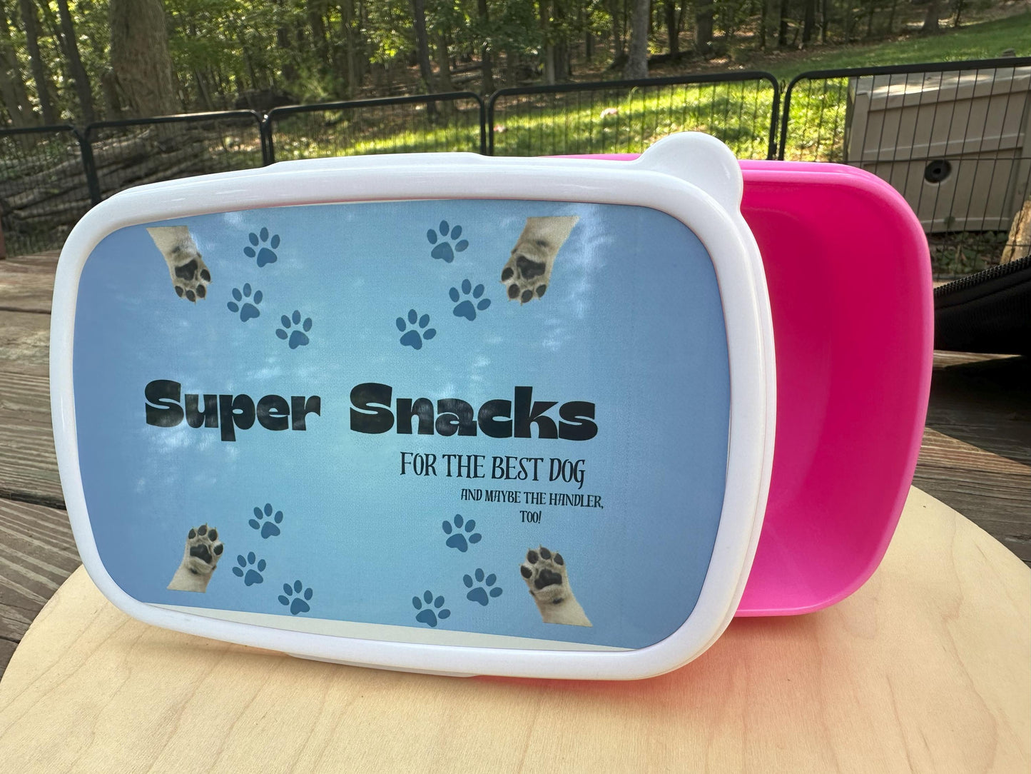 Dog Treat Holder, Lunchbox with Snack Box, Dog Show Supplies