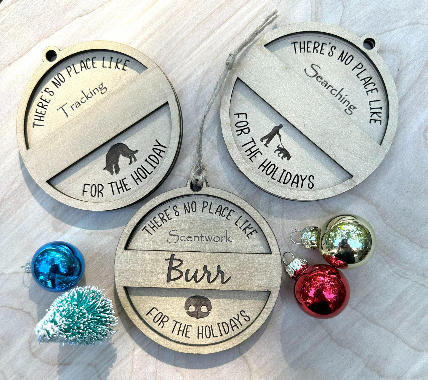Dog Sport Wood Christmas Ornaments, Personalized, Multiple Sports
