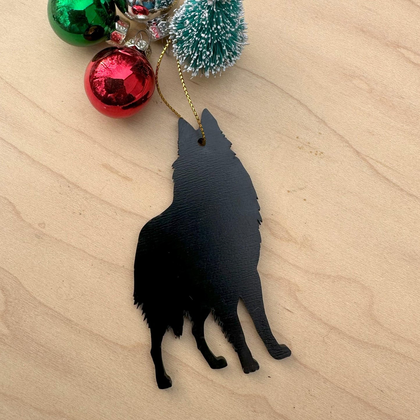 Belgian Sheepdog Personalized Christmas Ornament, Groenendael Decorations
