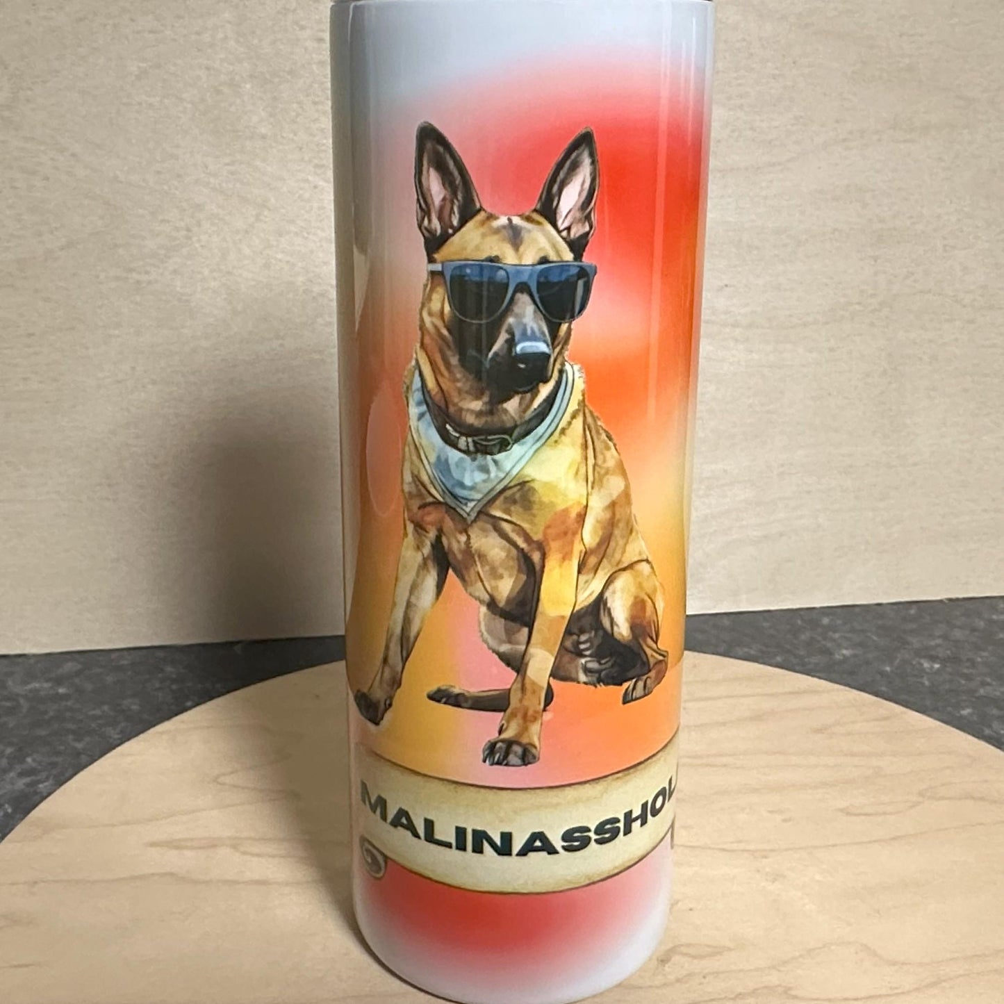 Funny Belgian Malinois Tumbler, Belgian Shepherd, Maligator Gift, Malinasshole 20oz