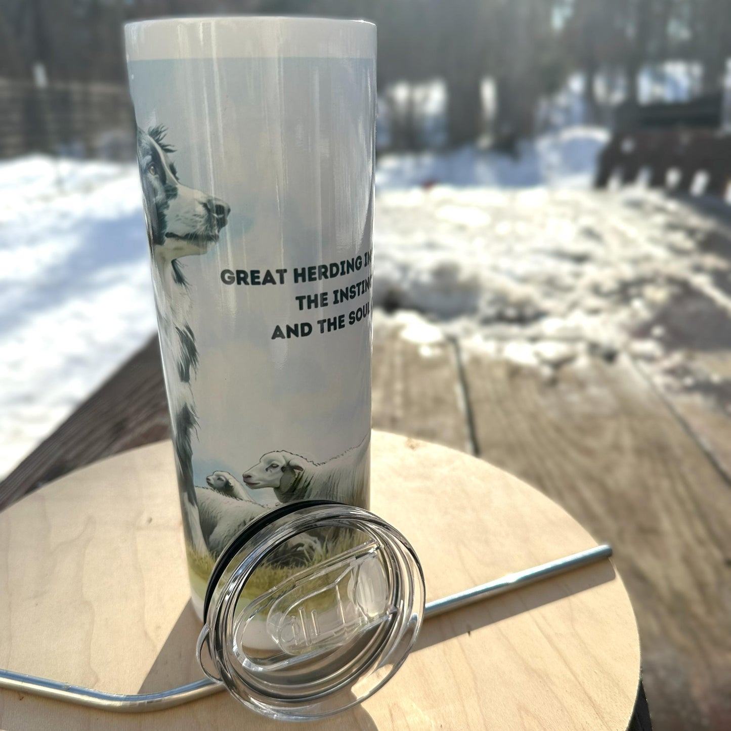 Herding Instructor Thank You Tumbler, Sheepdog Trial, 20oz Tumbler