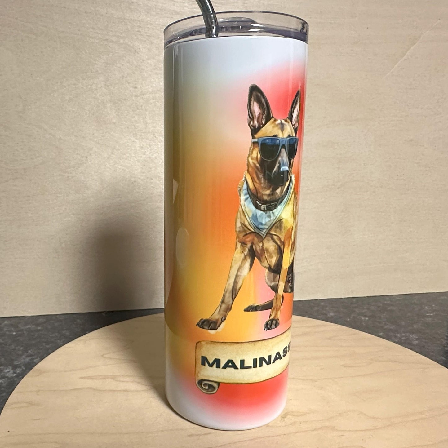 Funny Belgian Malinois Tumbler, Belgian Shepherd, Maligator Gift, Malinasshole 20oz