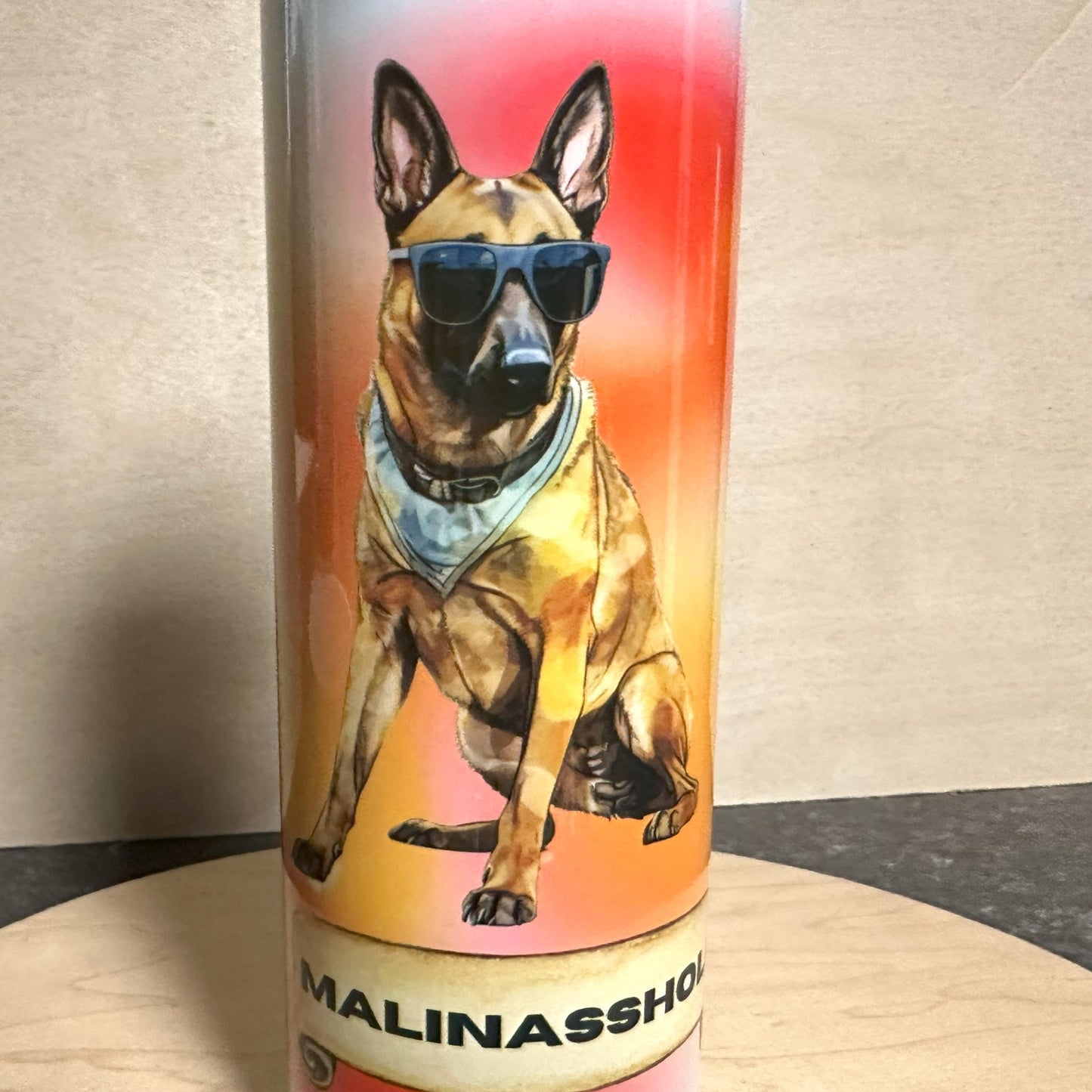 Funny Belgian Malinois Tumbler, Belgian Shepherd, Maligator Gift, Malinasshole 20oz