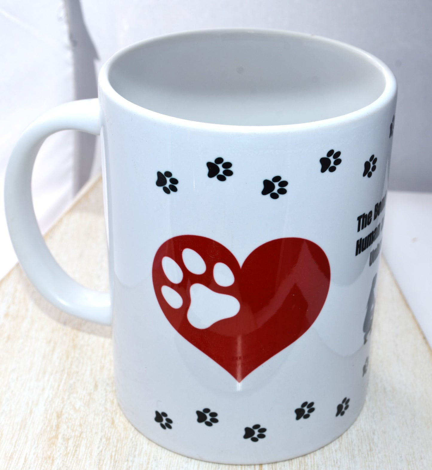Heart Dog Ceramic Coffee Mug