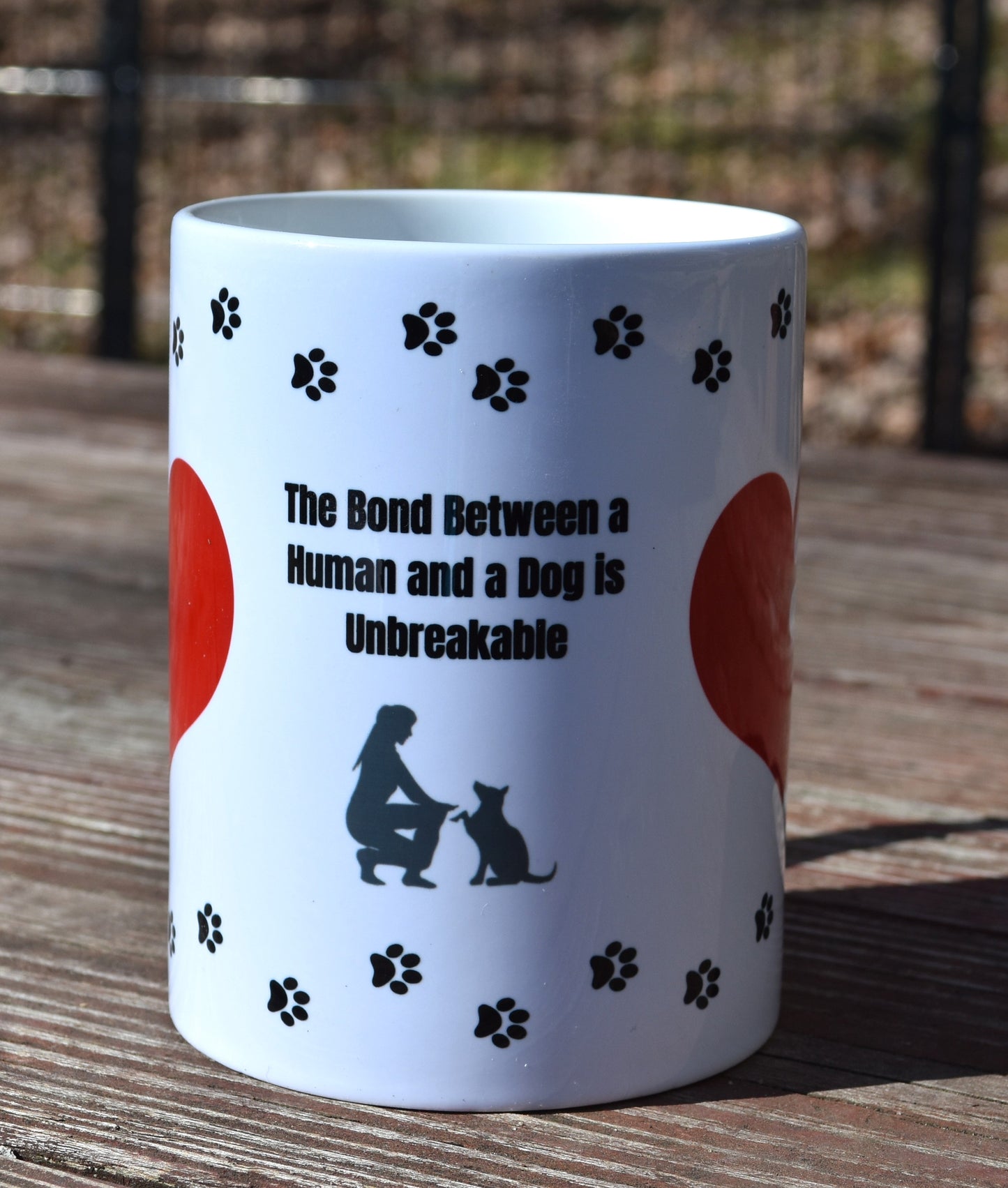 Heart Dog Ceramic Coffee Mug