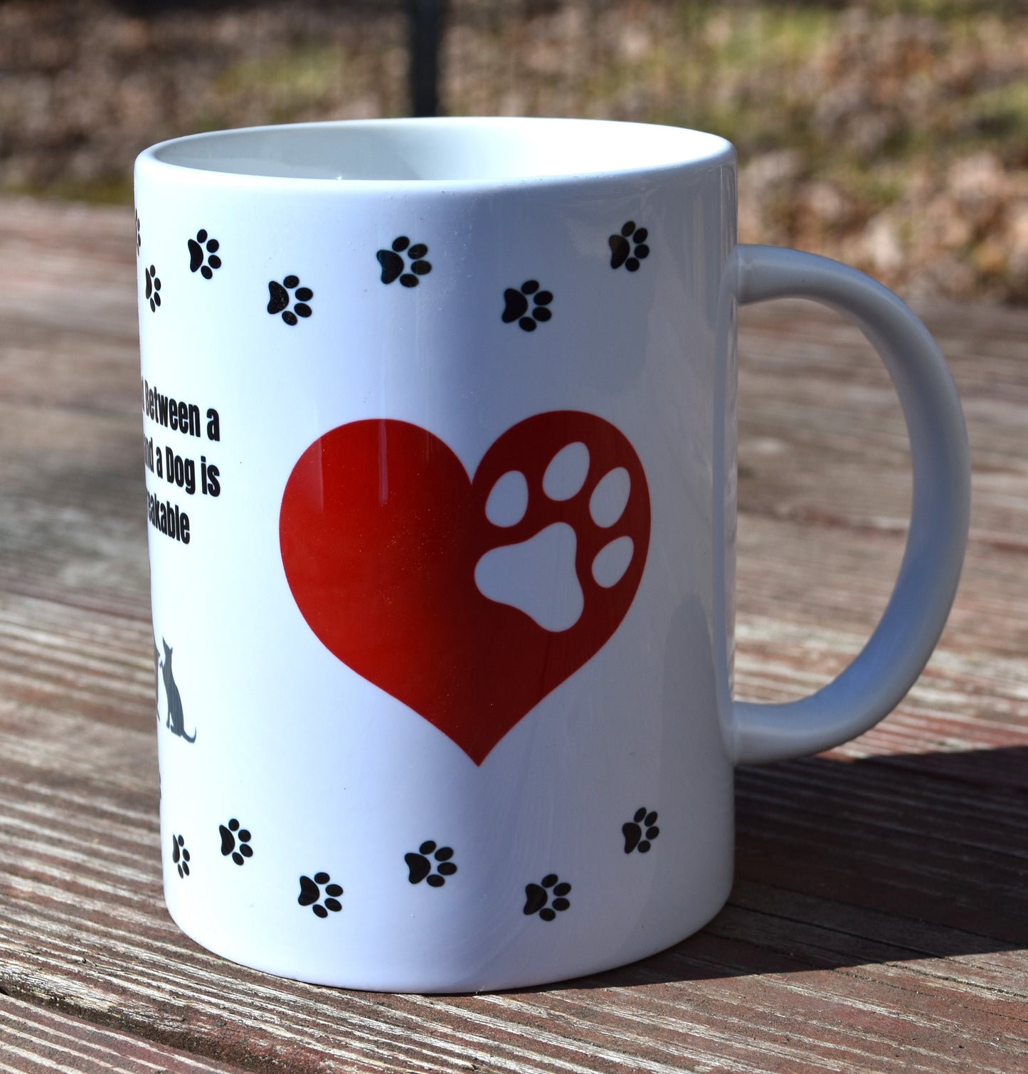 Heart Dog Ceramic Coffee Mug
