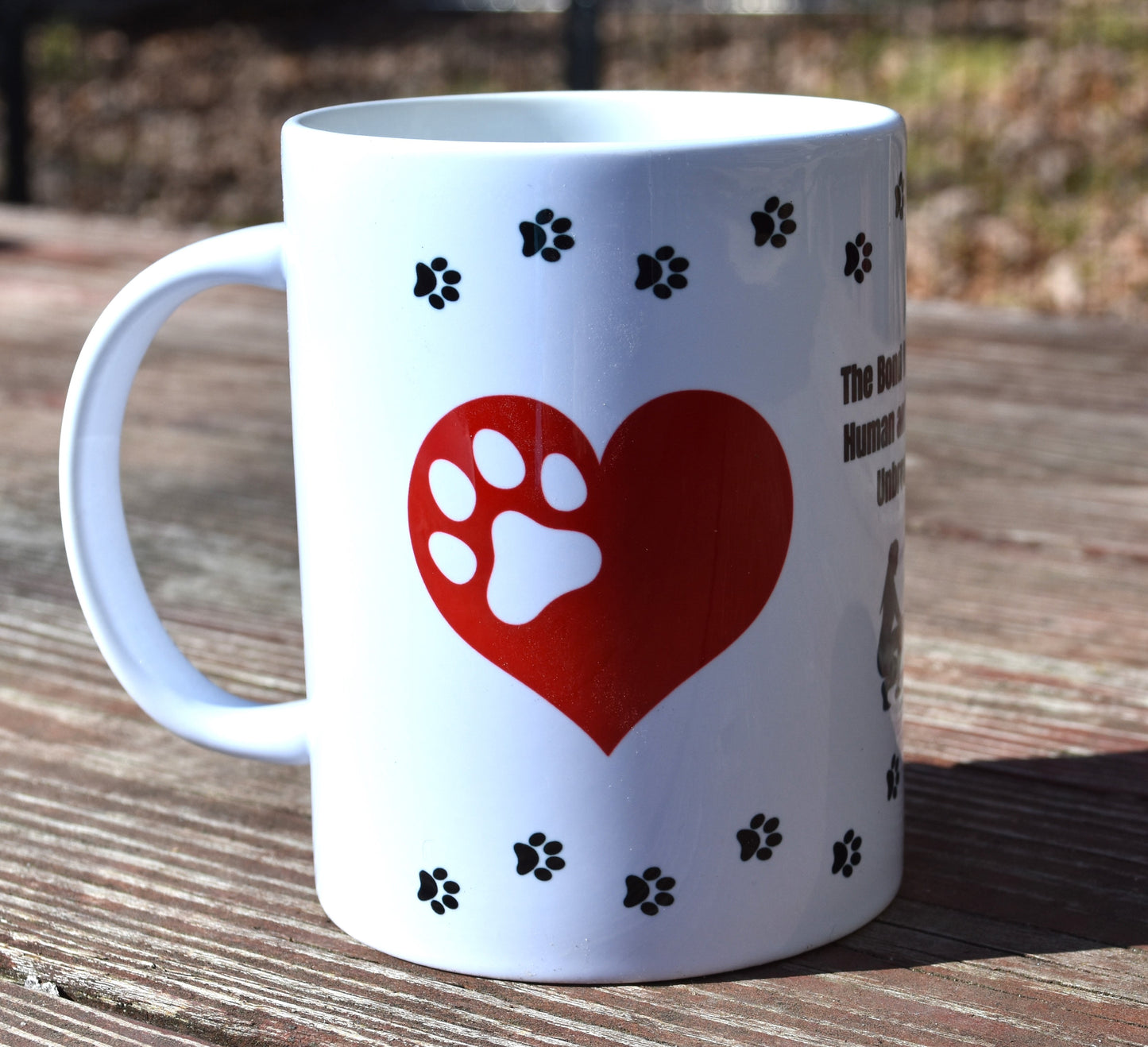 Heart Dog Ceramic Coffee Mug