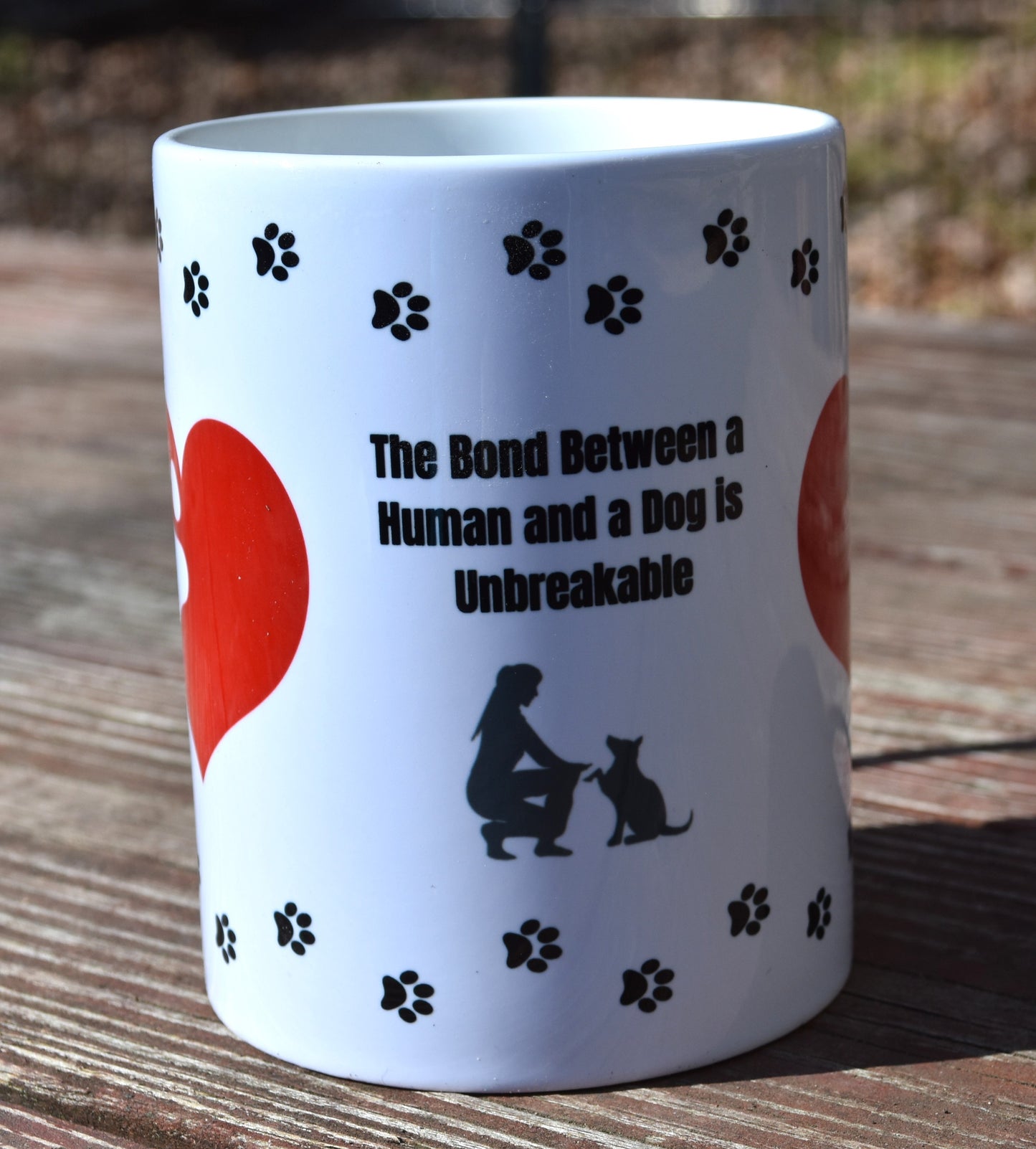 Heart Dog Ceramic Coffee Mug