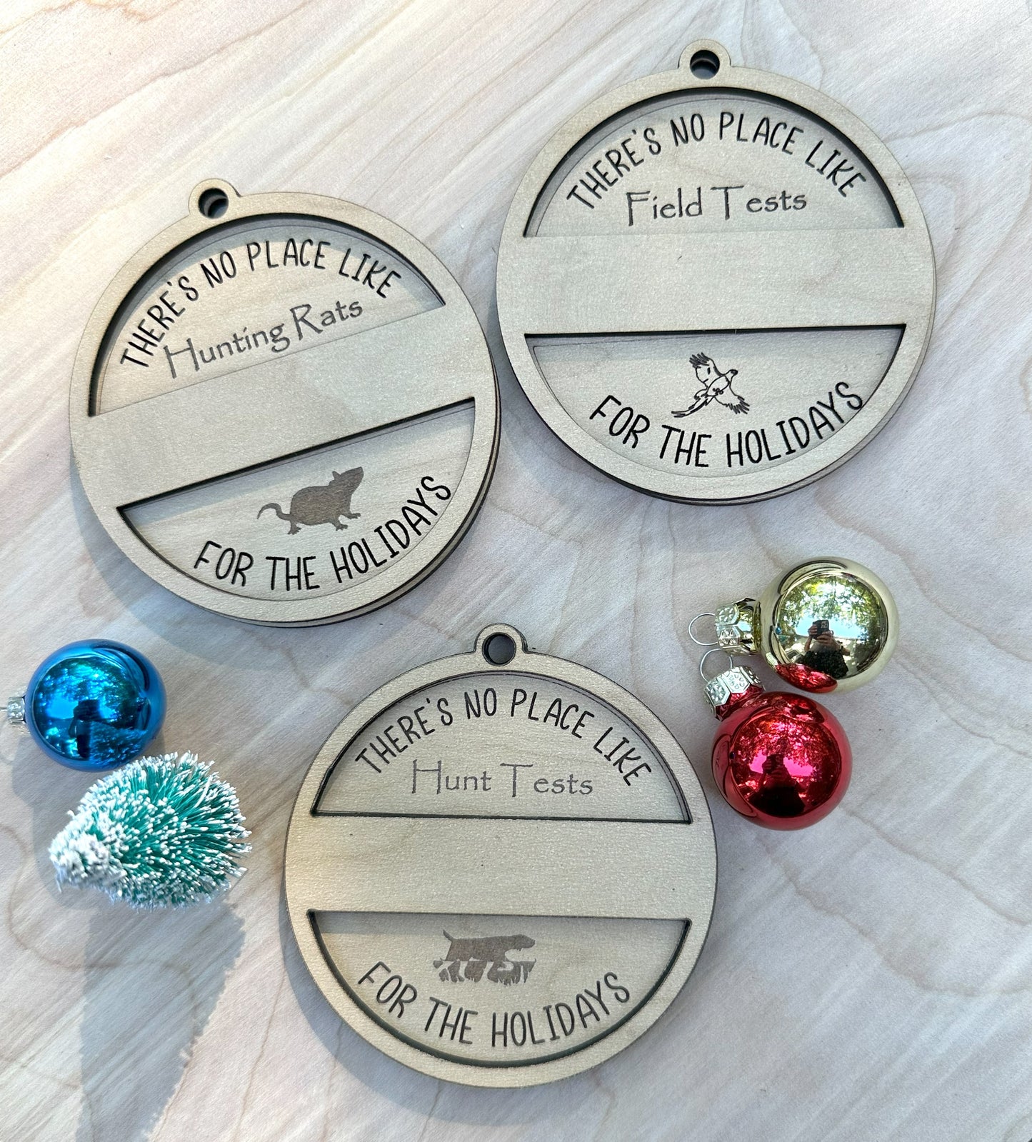 Dog Sport Wood Christmas Ornaments, Personalized, Multiple Sports