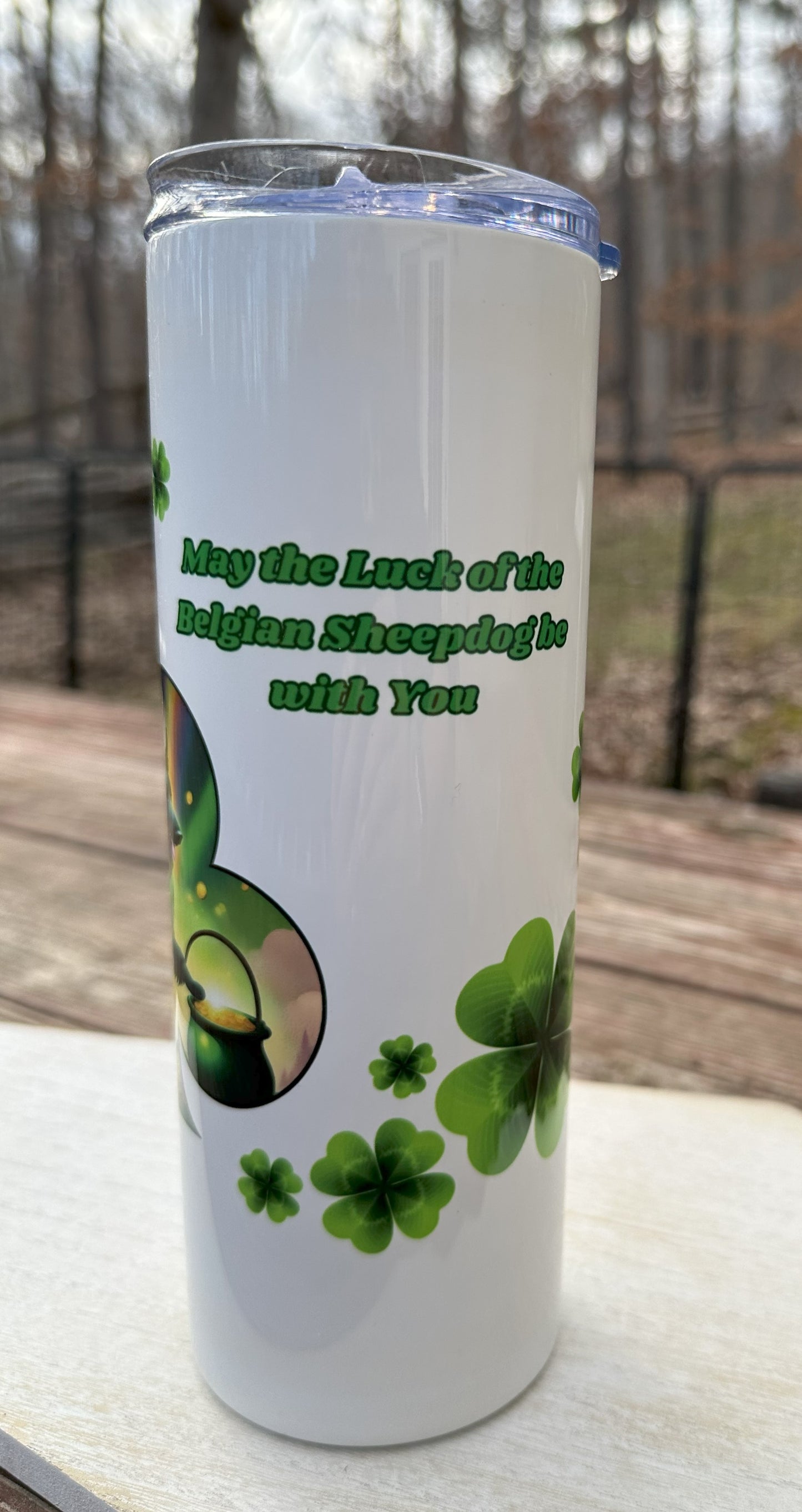Belgian Sheepdog Saint Patrick's Day Tumbler