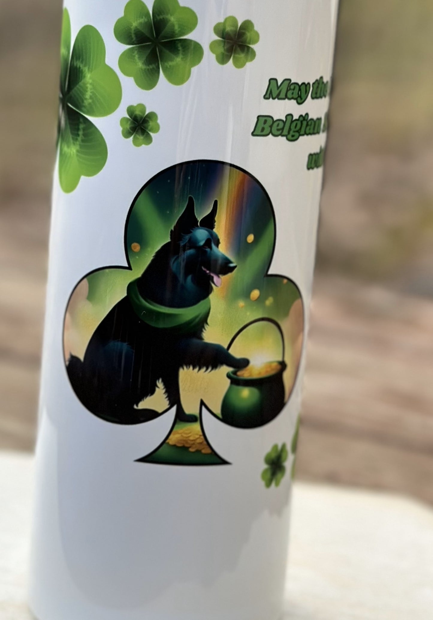 Belgian Sheepdog Saint Patrick's Day Tumbler