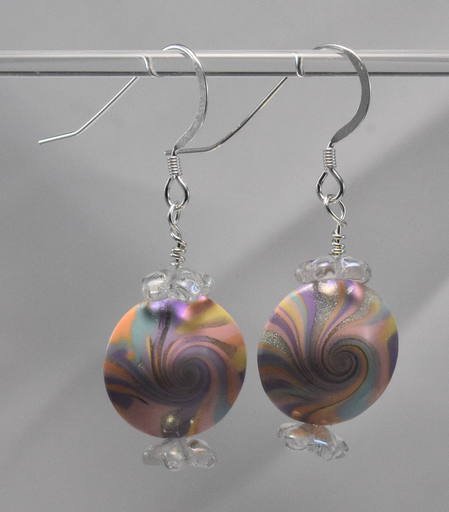 Pastel Polymer Clay Bead Earrings