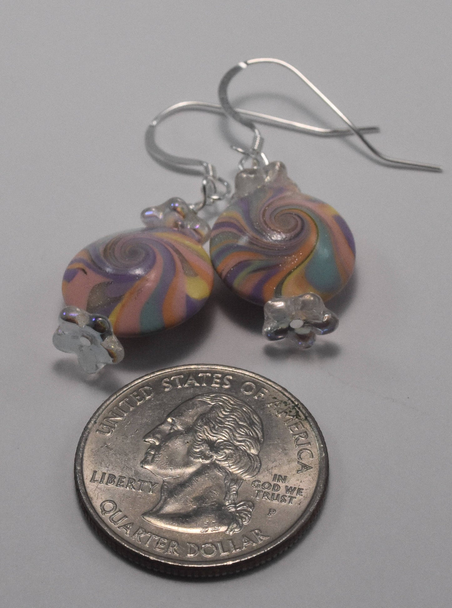 Pastel Polymer Clay Bead Earrings