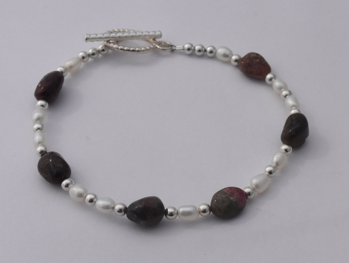 Tourmaline Freshwater Pearl Bracelet