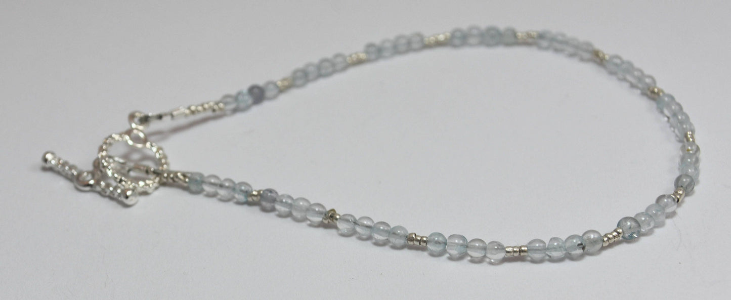 March Birthstone Aquamarine Bracelet