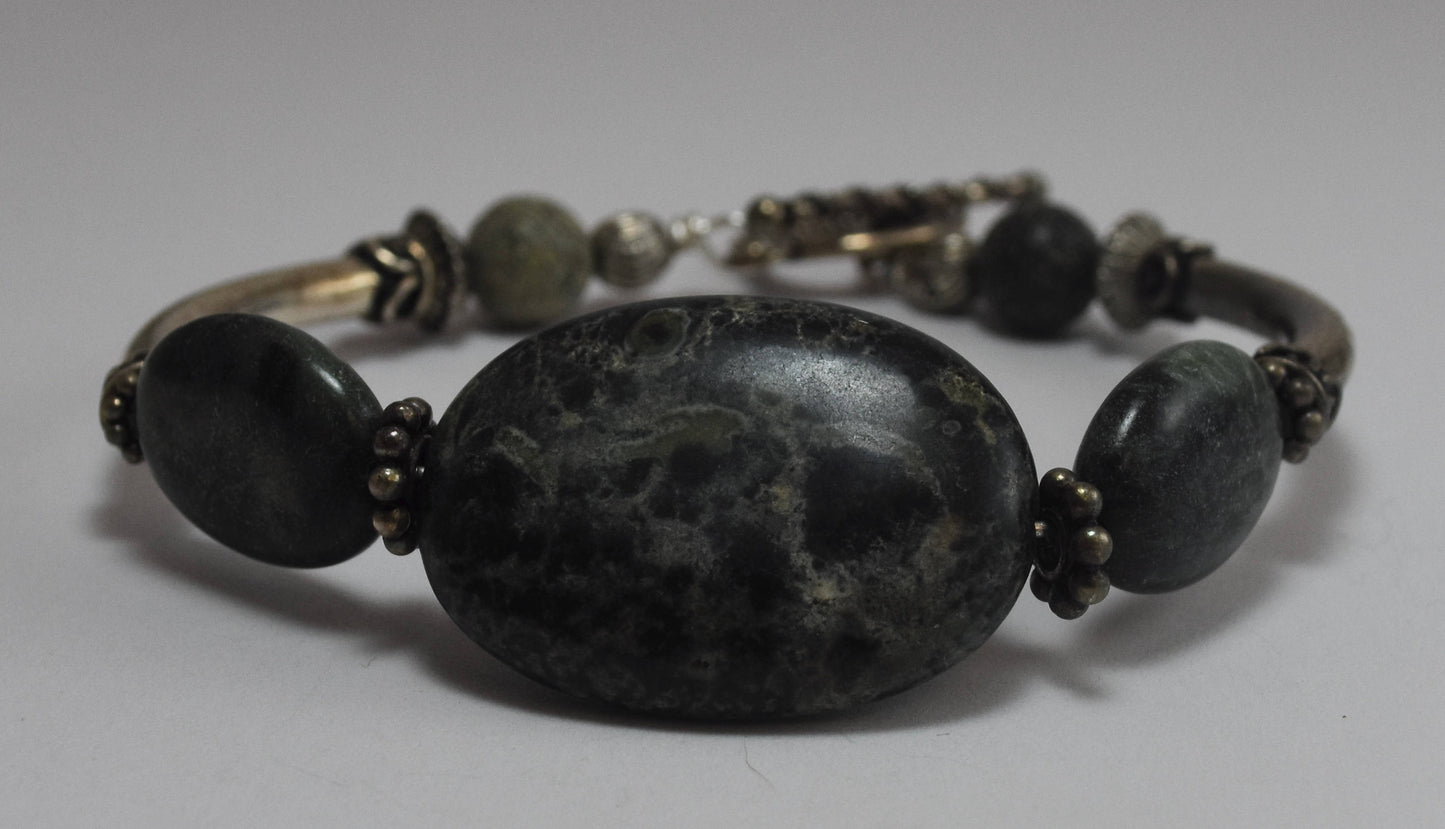 Kambaba Jasper Bangle Bracelet