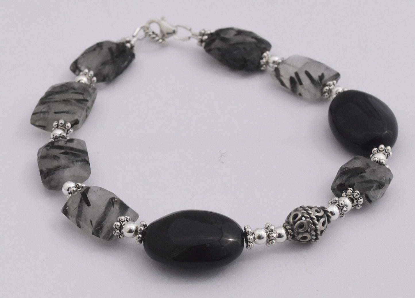 Tourmalinated Quartz Bracelet