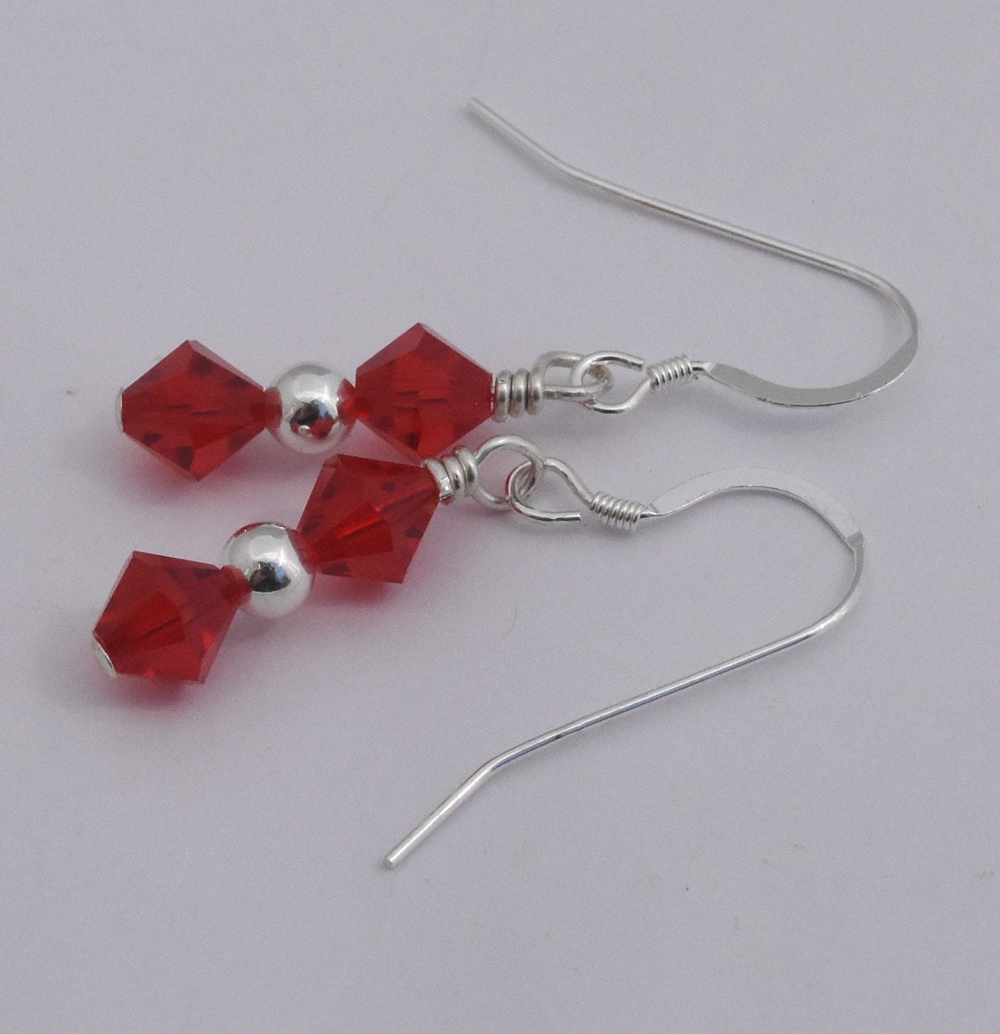 Red Crystal Earrings