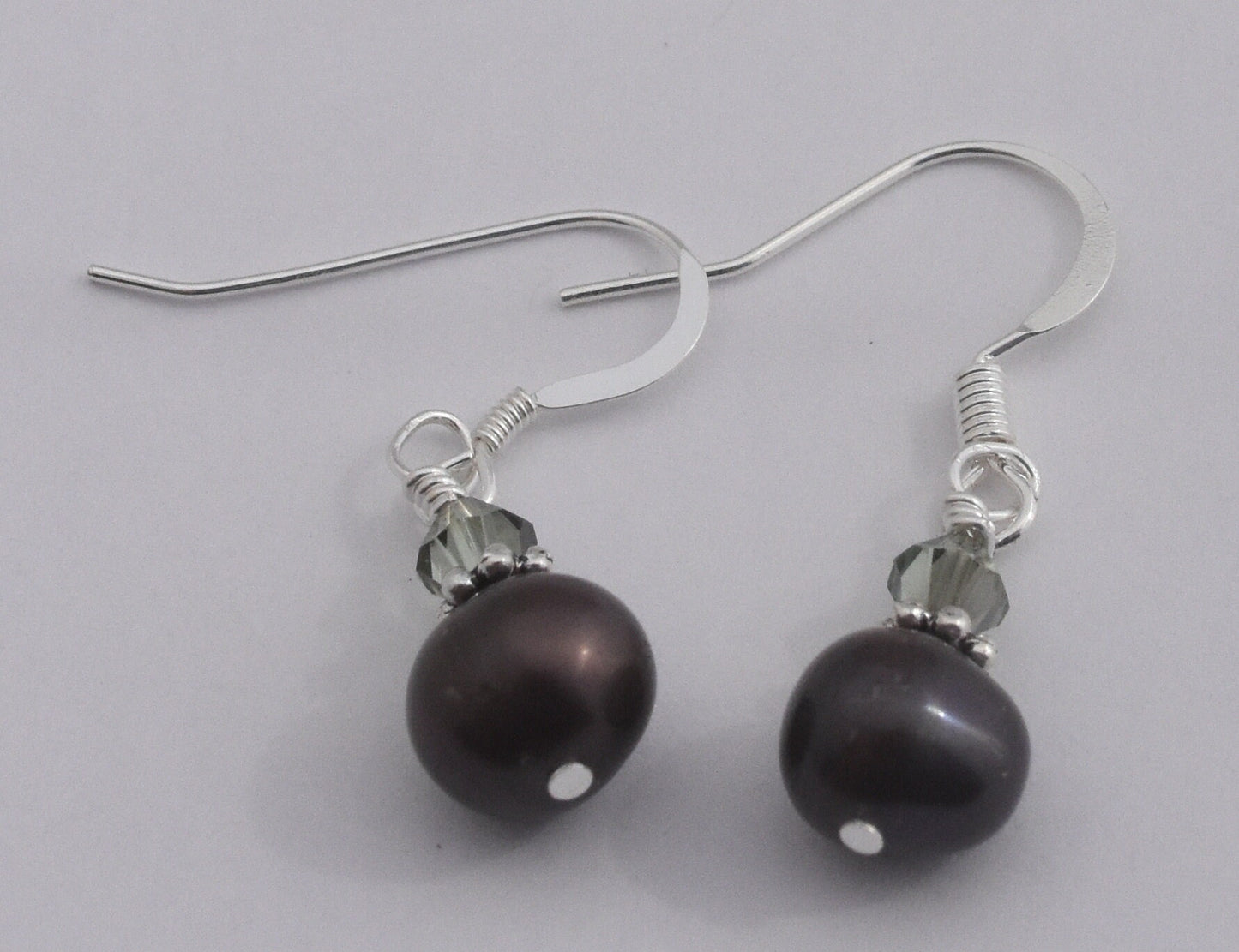 Black Pearl Drop Earrings