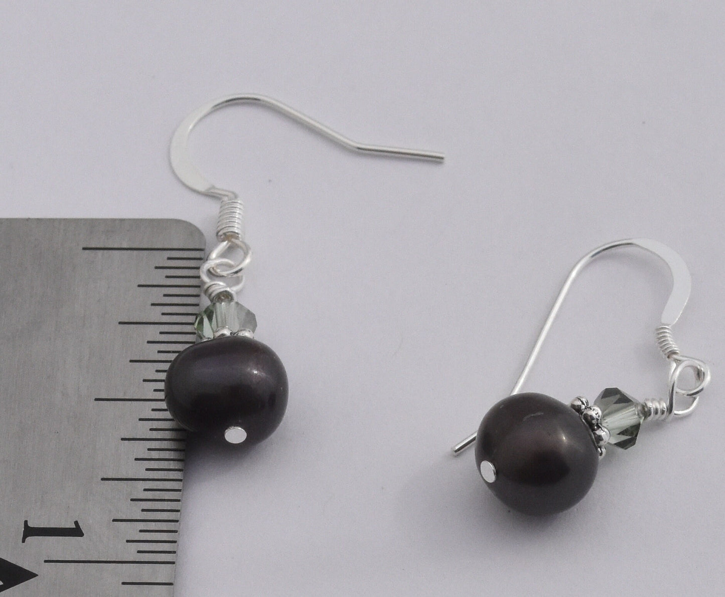 Black Pearl Drop Earrings