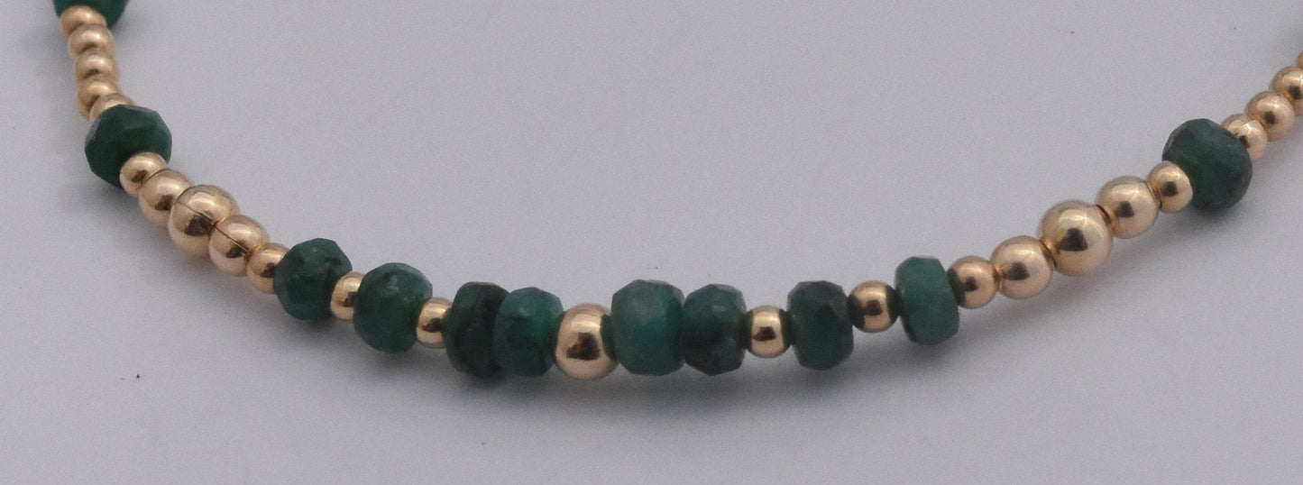 Emerald Bead Bracelet