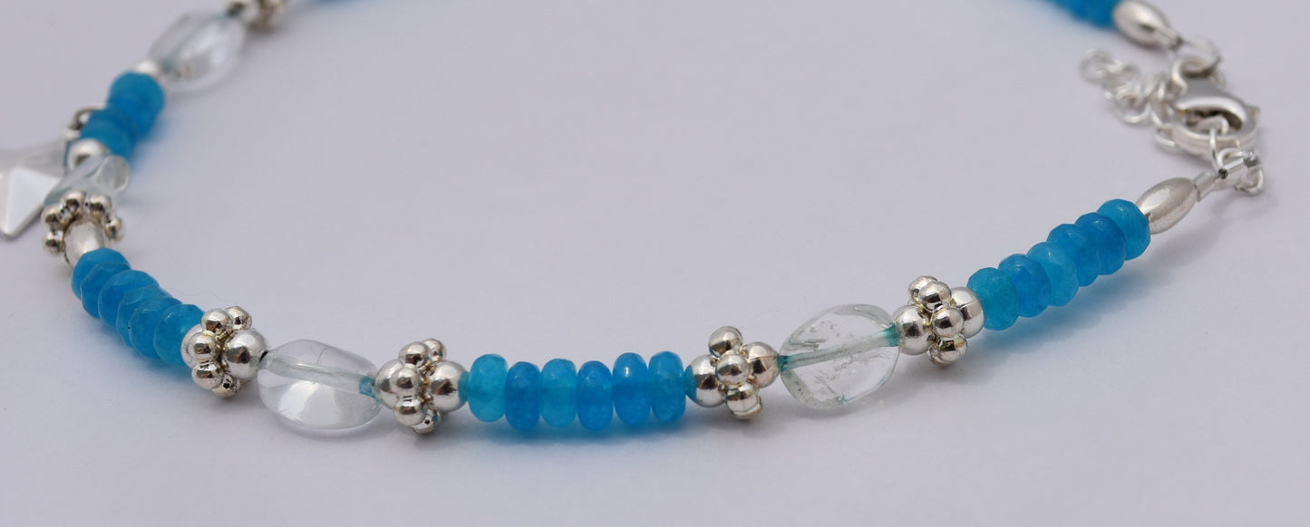 Beaded Star Ankle Bracelet