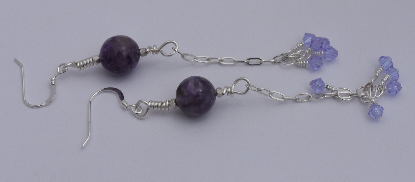 Charoite Earrings