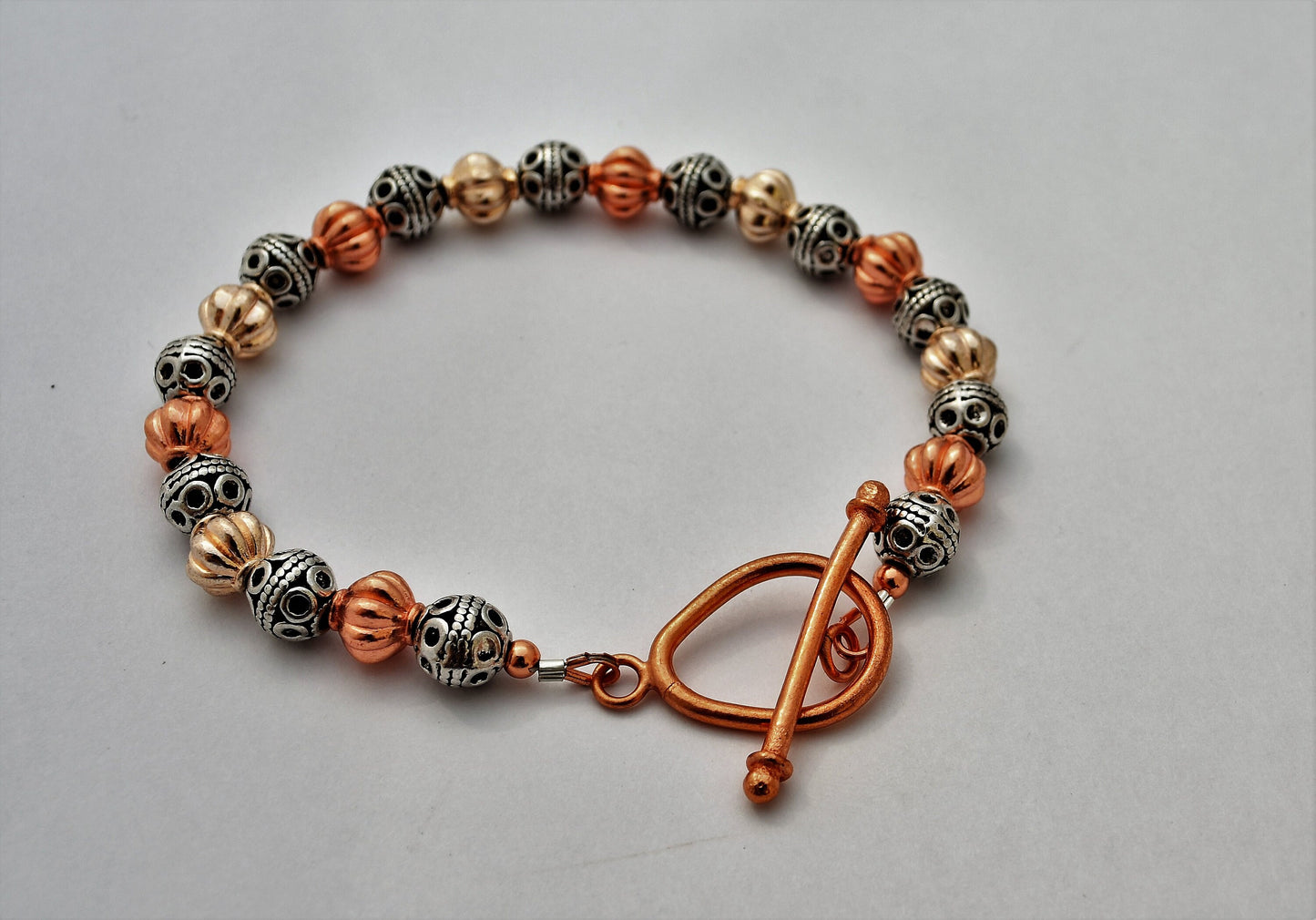 Mixed Metal Bead Bracelet