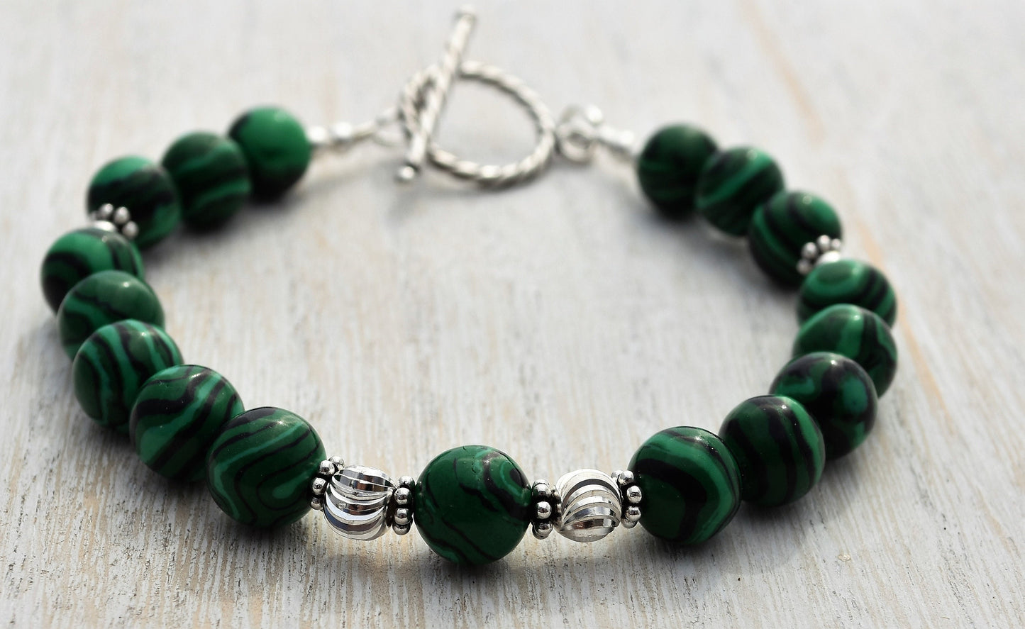 Malachite Gemstone Bracelet