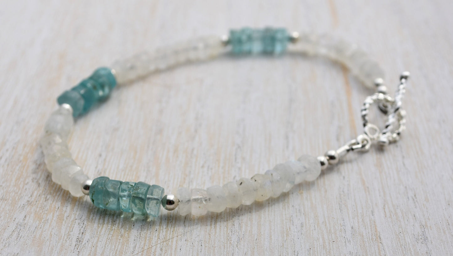 Apatite Moonstone Bracelet