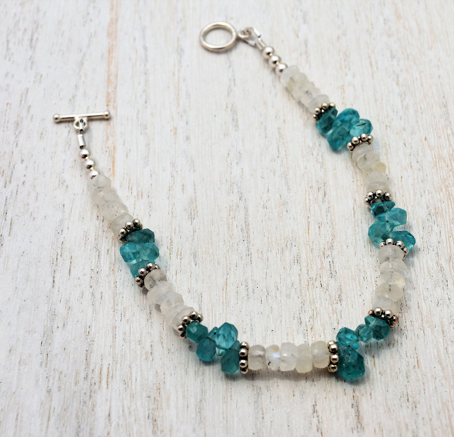 Apatite and Moonstone Bracelet