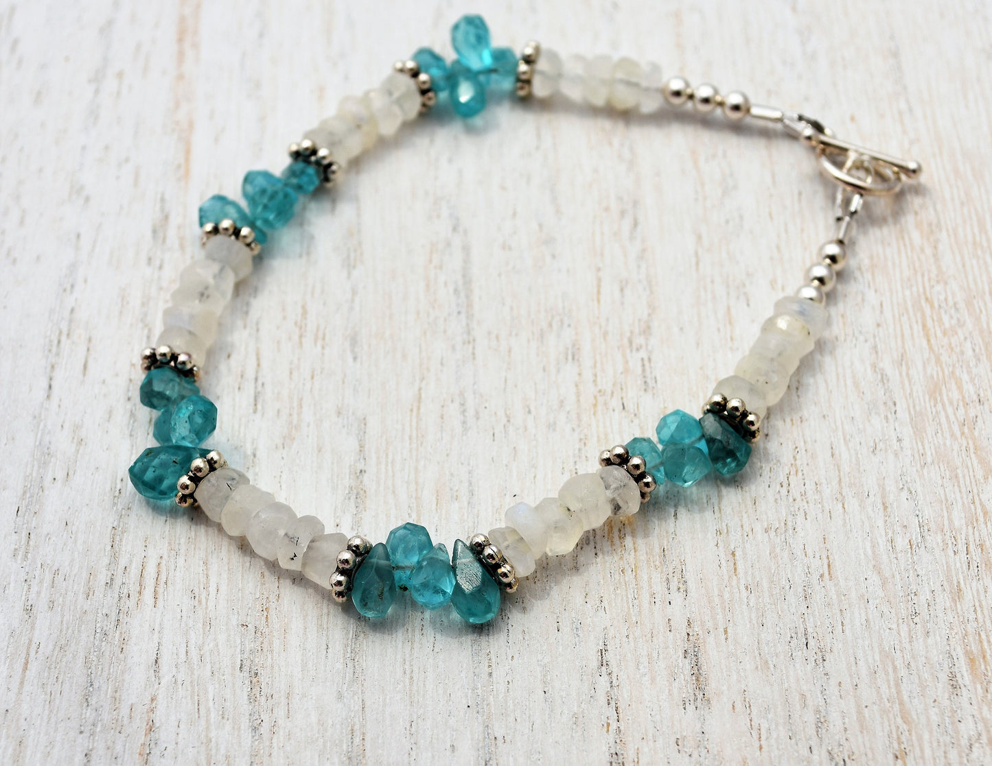 Apatite and Moonstone Bracelet