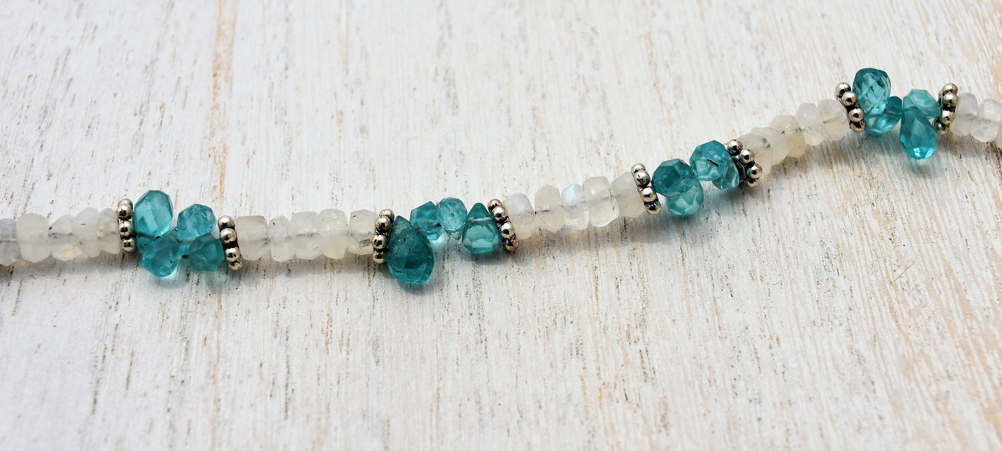 Apatite and Moonstone Bracelet