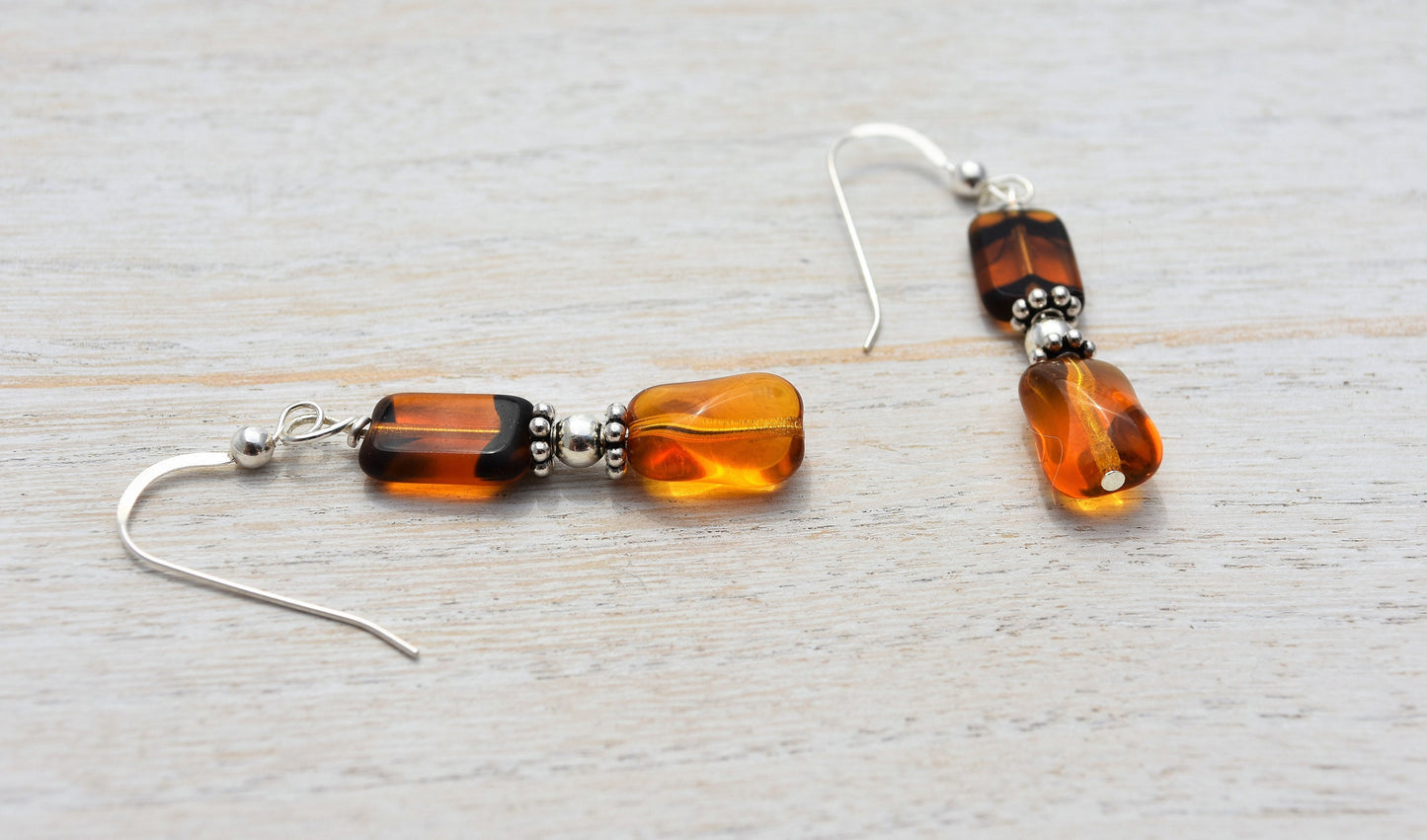 Tortoiseshell Glass Earrings