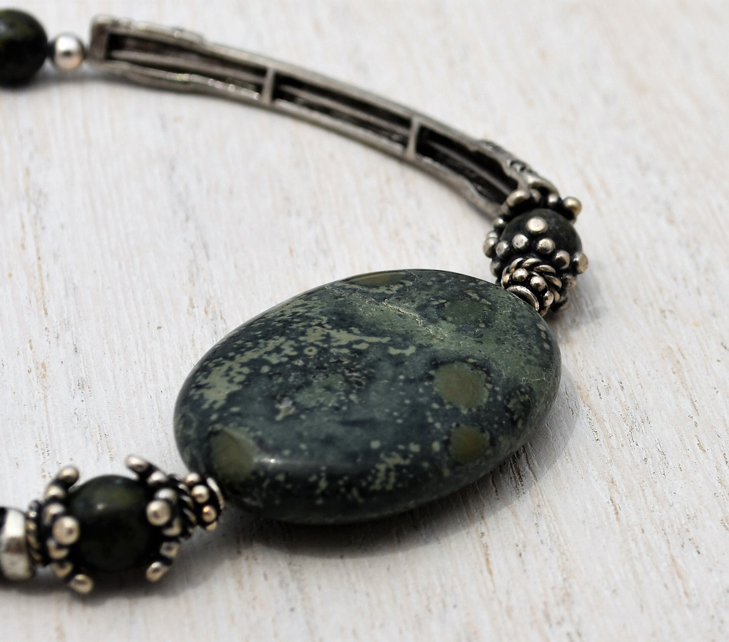 Kambaba Jasper Bangle Bracelet