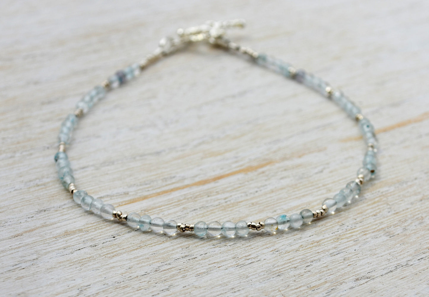 March Birthstone Aquamarine Bracelet