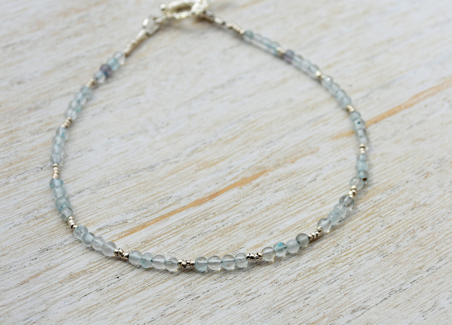 March Birthstone Aquamarine Bracelet