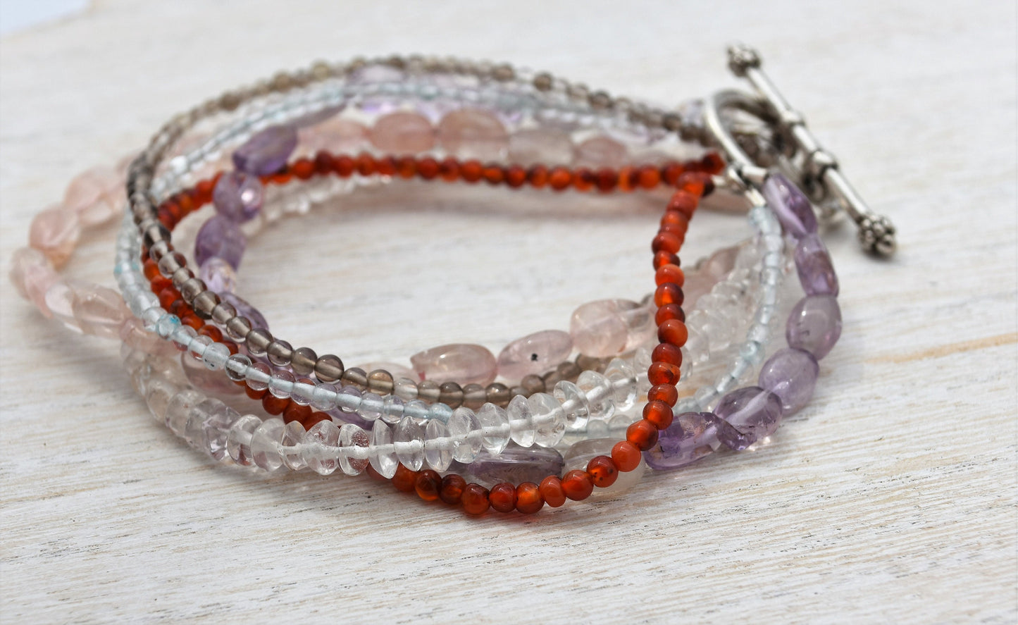 Multi Strand Gemstone Bracelet