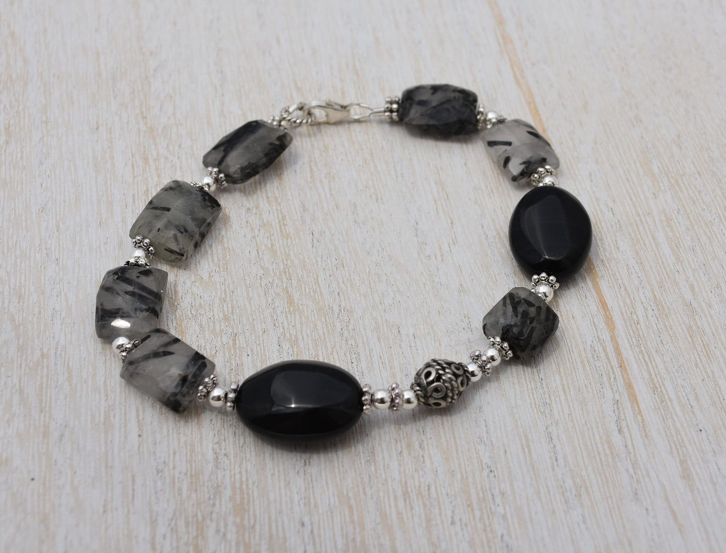 Tourmalinated Quartz Bracelet